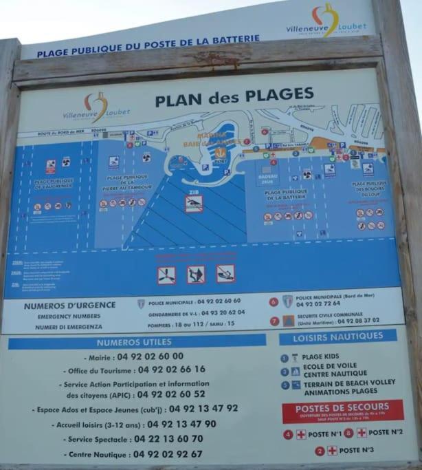 Studio A 2 Pas De La Plage Вилньов Любе Екстериор снимка